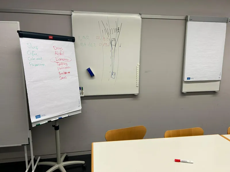 VKU English course accessible from Oerlikon - modern classroom with interactive learning